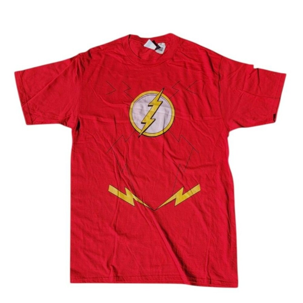 The Flash Jusitce League DC Comics Red T-Shirt Brand New Men's Medium